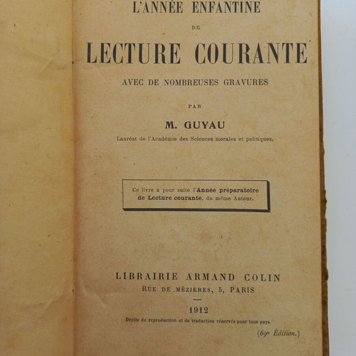 Pack of 7 used old French books, 1905-1951