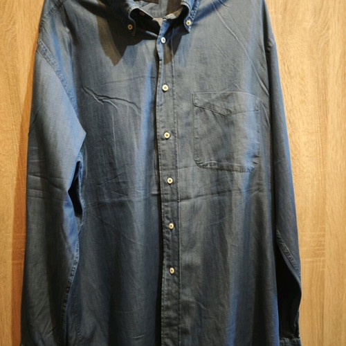 Daniel Hechter Paris men's shirt blue XXL like new, 100% cotton