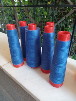 Alterfil TKT150 sewing thread set of 6 used, royal blue