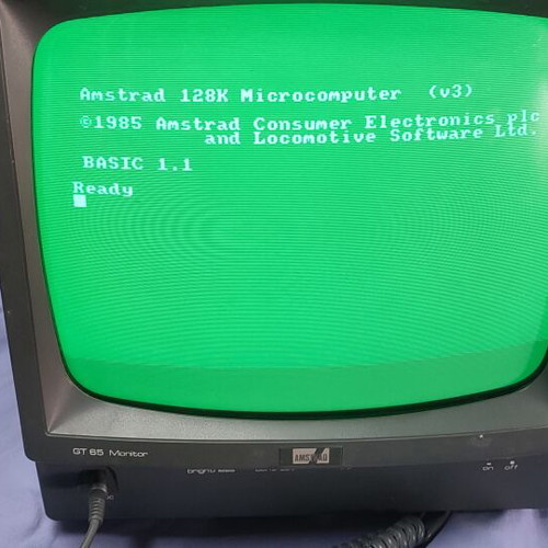 Amstrad CPC6128 vintage used, functional condition