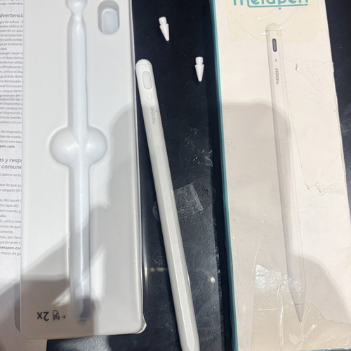 Metapen A8 digital stylus with palm rejection for iPad, white, used