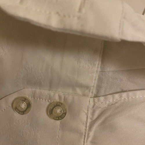 Etro jacquard cotton shirt like new, limited edition, white, size S