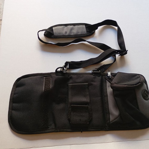 Shoulder bag or wallet 2 in 1, black and grey