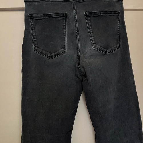 Skinny flare jeans Zara Large 40 EU like new, grey-black