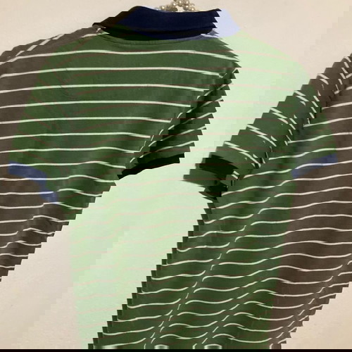 Μπλούζα πόλο ριγέ Oxford Company M μεταχειρισμένη, πράσινη