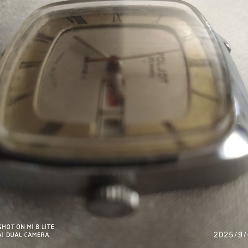 Poljot Automatic 2627H Square Watch like new, men's, white beige