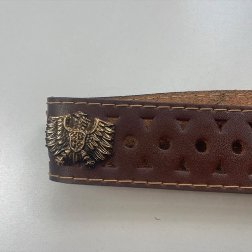 Campari Vintage leather belt like new, brown, adjustable