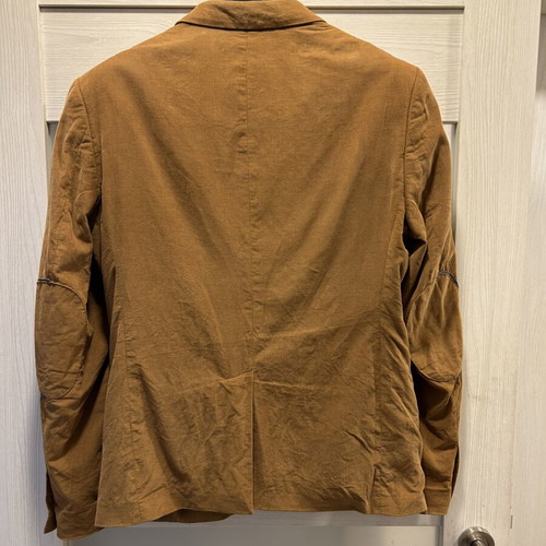 Reserved men's velvet blazer like new, mustard color, size M