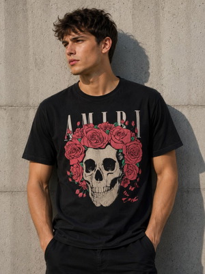 Amiri Grateful Dead Cotton Tee M like new, black