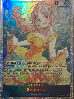 One Piece Rebecca card new