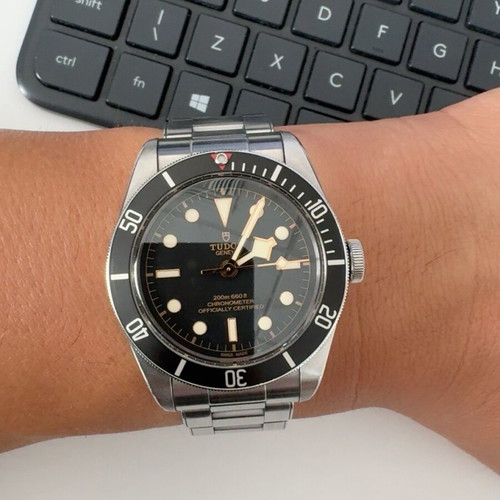 TUDOR Black Bay wristwatch used, 41mm, full set with box and documents