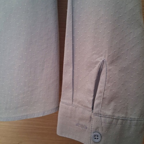 Marks & Spencer shirt like new, light blue with white polka dots