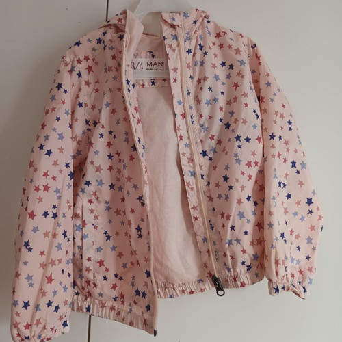 Mango Kids Windbreaker Jacket for 3-4 Years, New, Beige and Pink