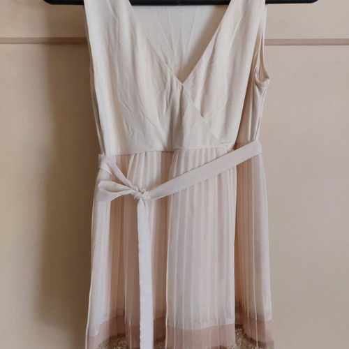 Intimissimi blouse used, beige, size M with pleats and lace