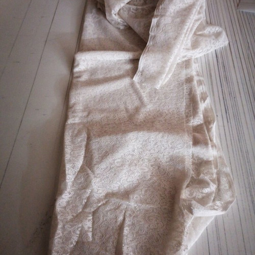 Lace fabric new, 2 pieces 0.64x3.4