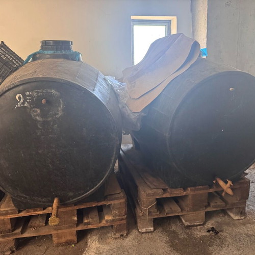Wine Barrels Used, 4x800L and 4x400L