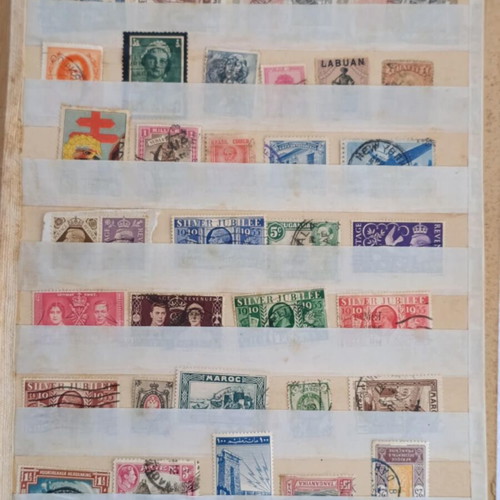 Stamp album used, Greek and foreign stamps before 1960