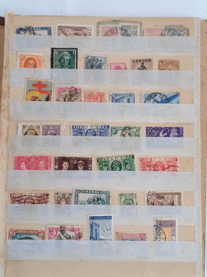 Stamp album used, Greek and foreign stamps before 1960