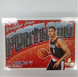 2023-24 Panini-NBA Hoops Basketball Kris Murray RC Greetings From Winter Edition #5