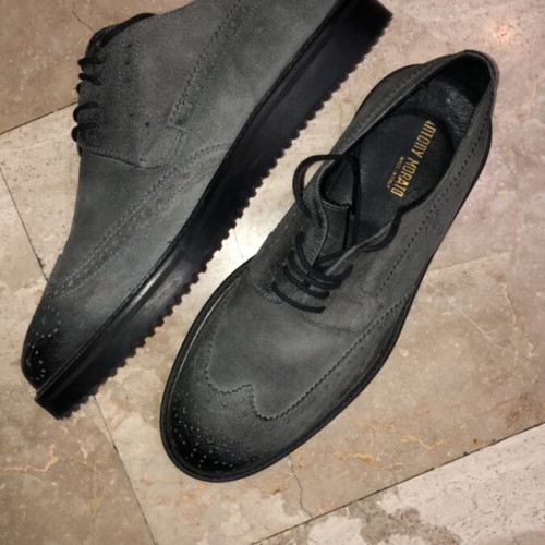 Antony Morato Shoes New No.41 Gray Anthracite Suede Matte Leather