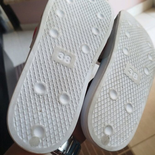 Jomix Shoes slippers set size 38 like new, white and purple