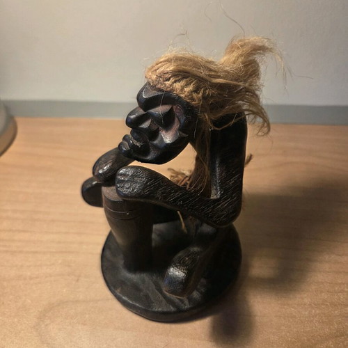 Tiki figure vintage primitive wooden like new