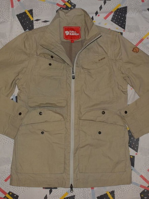 Fjallraven 2in1 G-1000 women's jacket and vest, size S, beige
