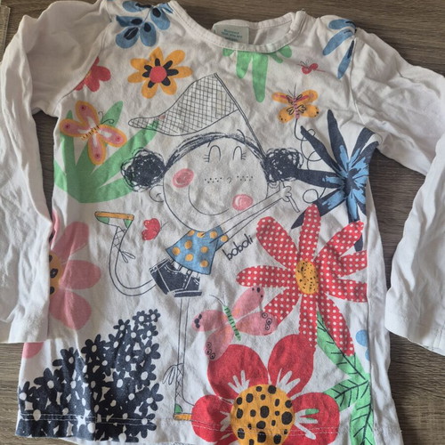 Boboli long-sleeve shirt used, size 98 cm, colorful