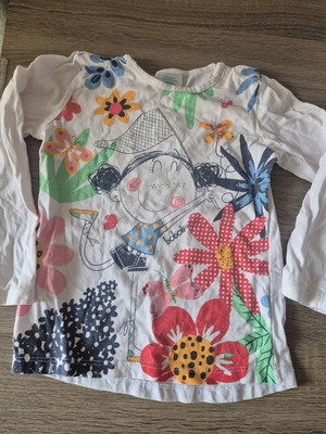 Boboli long-sleeve shirt used, size 98 cm, colorful