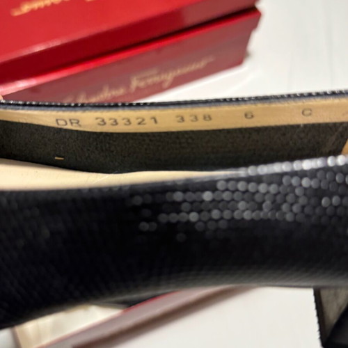 Salvatore Ferragamo Vara Bow pumps size 36.5 black calf Liz leather like new