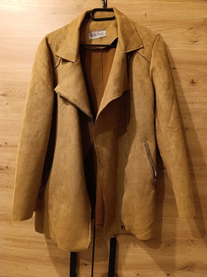 Elastic velvet jacket like new with belt