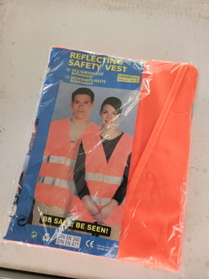 All Ride Reflecting Safety Vest set of 3, new, orange