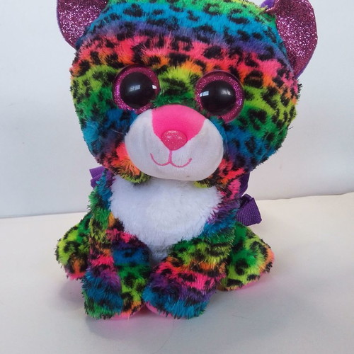 Beanie Boos Ty-χνουδωτο Dotty plush leopard backpack used