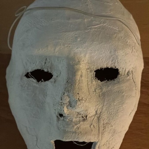 Theatre masks set of 6, gauze and plastic