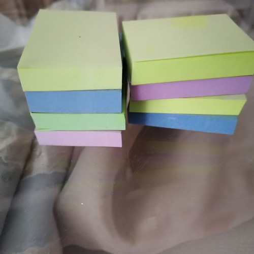 Stationery set new with colored tape, cutters, sharpeners, pencils and notebooks