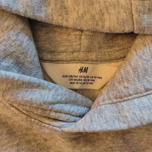 Zara gray sweatshirt for 13 years old like new, size 158 cm