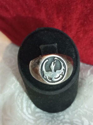 Ασημένιο δαχτυλίδι 925 vintage μεταχειρισμένο, μέγεθος 55,5