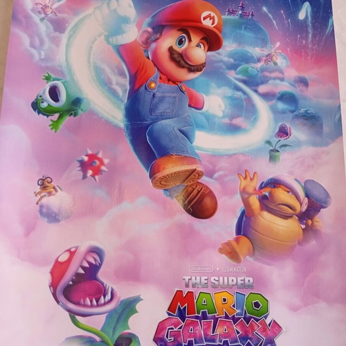 Super Mario Galaxy movie poster new