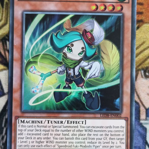 Speedroid Fuki-Modoshi Piper σούπερ σπάνια κάρτα Yu-Gi-Oh!