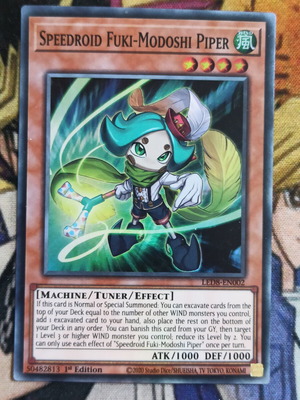 Speedroid Fuki-Modoshi Piper σούπερ σπάνια κάρτα Yu-Gi-Oh!
