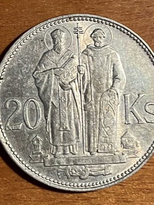 Ασημένιο νόμισμα 20 Korun Σλοβακίας 1941 σαν καινούργιο, συλλεκτικό