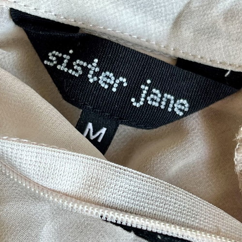 Sister Jane polka dot shirt like new, size M, cream and black