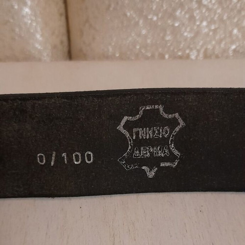 Gianni Versace leather belt used, vintage brown