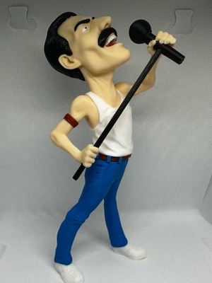 Freddie Mercury figure like new, 3D printed, 20cm