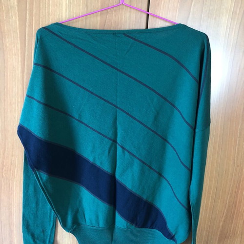 Benetton pullover used, thin, cypress color, size M/L