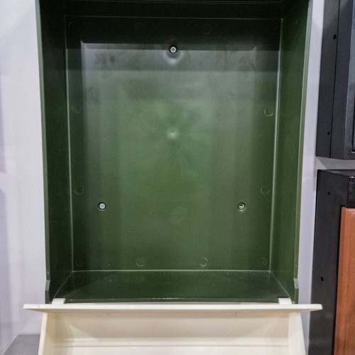 Arfe plastic mailbox green white new 41x30 cm