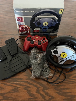 Thrustmaster PS2 Ferrari Racing Wheel like new with all parts