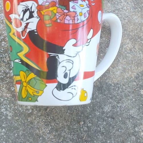 Christmas Mug with Cartoon, Like New