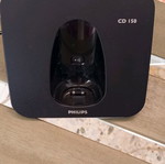 Philips wireless phone like new, black