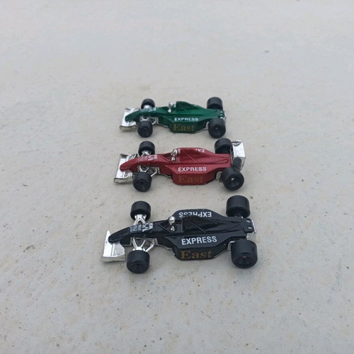 Plastic formula toy cars used, set of 3, 2000s decade